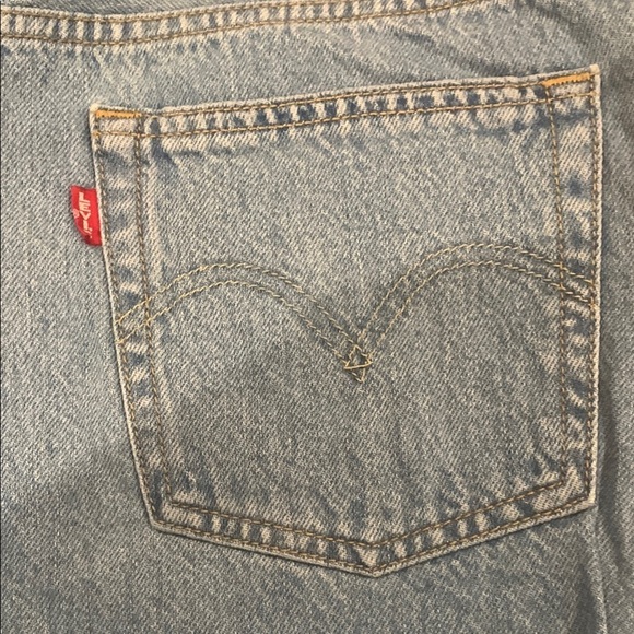 Women's Blue Denim Shorts - Picture 3 of 8